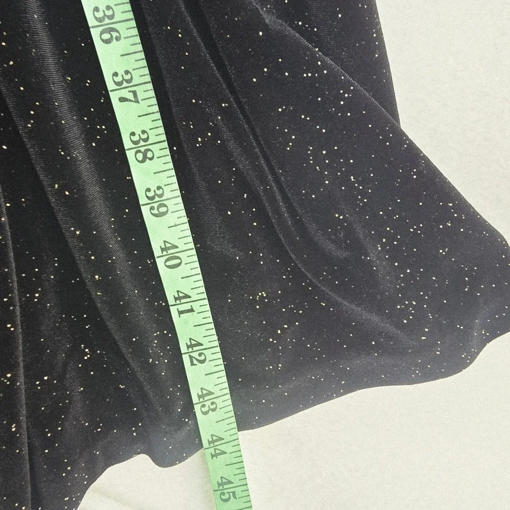 J. Crew NWT -1217‎ Shimmer Velvet Black Tiered Midi Dress BV968 Womens Size 10
